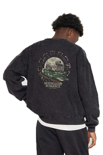 Kaotiko Moonlight Romance Sweatshirt Washed Black