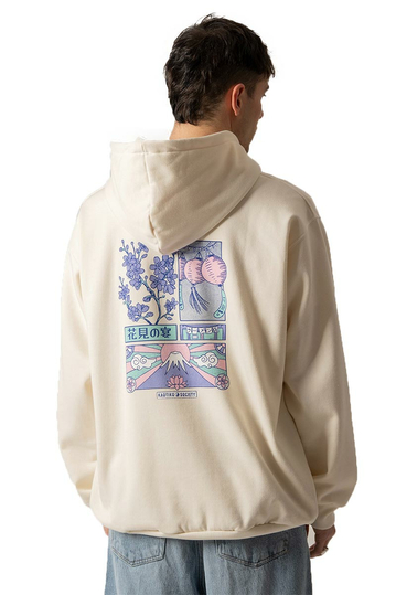 Kaotiko Pink Tokyo Hoodie Ivory