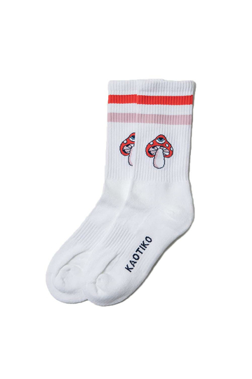 Kaotiko Mushroom Socks White