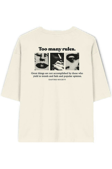 Kaotiko Unisex T-Shirt Too Many Rules