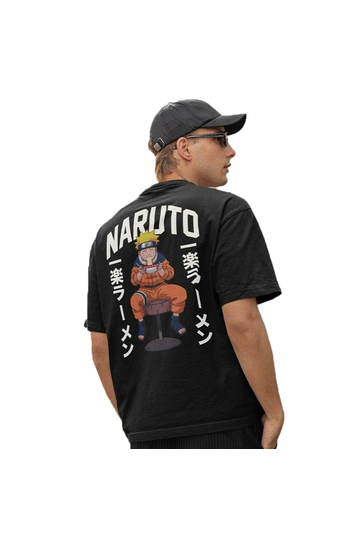 Cotton Division Oversize T-shirt Naruto Ichiraku Ramen Shop