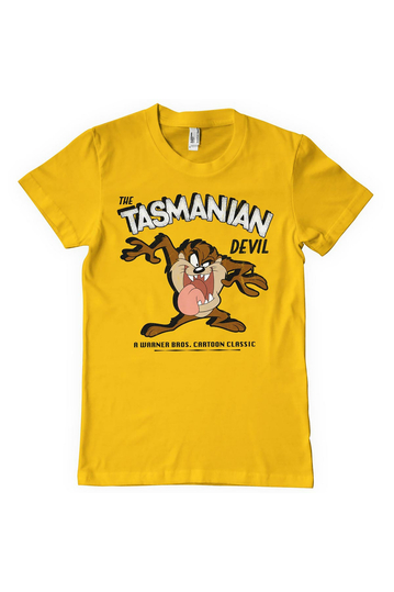 Looney Tunes T-Shirt The Tasmanian Devil Gold