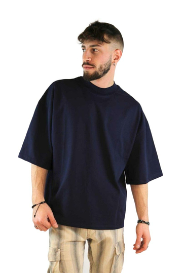 Ανδρικό Oversized T-shirt σκούρο μπλε