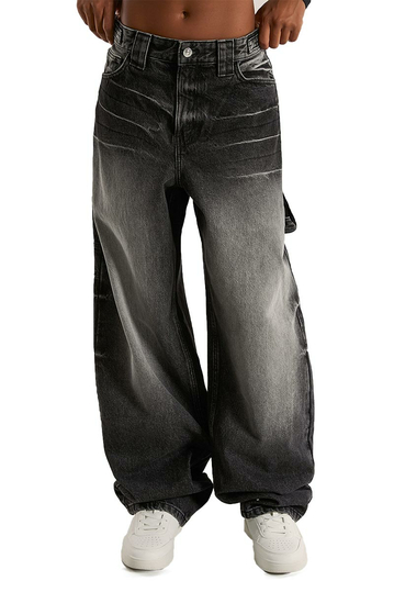 Alcott Carpenter Balloon Jeans Black