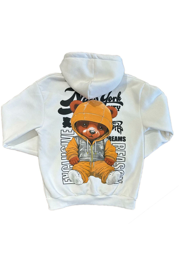 Unisex Hoodie Teddy Bear Exclusive Reason Cream