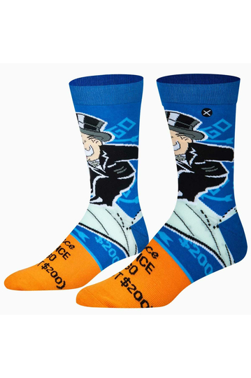 Odd Sox Monopoly Advance To Go Men's Socks