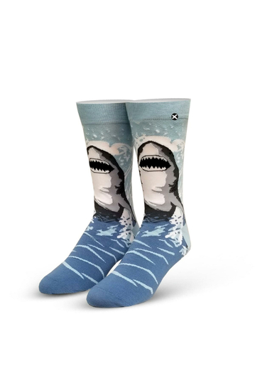 Odd Sox Jaws Great White Men's Socks