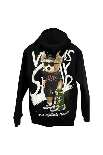 Teddy Bear Hoodie Can Also Replicate Themselves Black