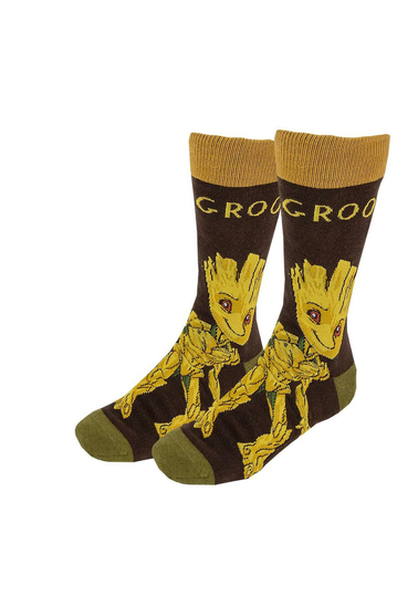 Cerda Marvel Guardians of The Galaxy Groot Socks Brown