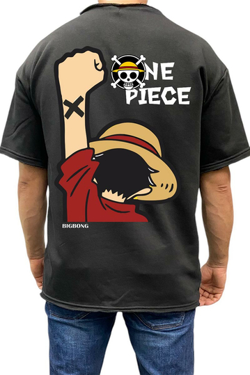 Bigbong One Piece Oversize T-shirt French Terry Black