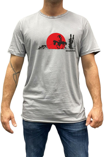 Bigbong Lucky Luke T-shirt Light Grey