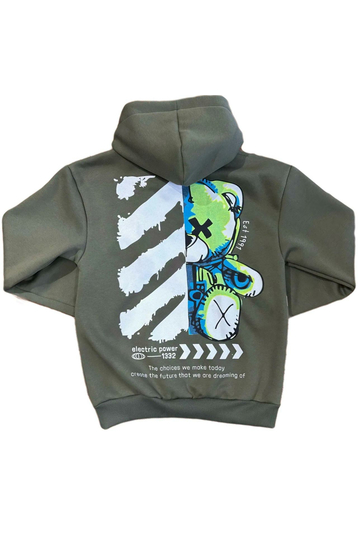 Unisex Φούτερ Teddy Bear Electric Power Green