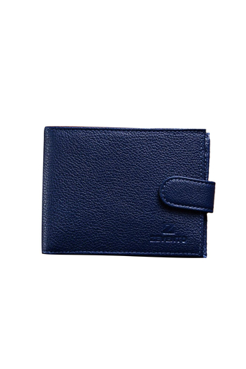 Zevento Men's Leather Wallet RFID Blue