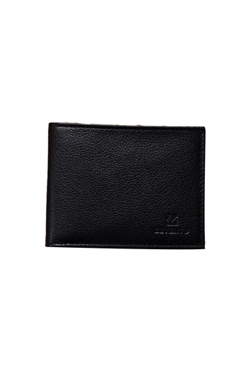 Zevento Men's Leather Wallet RFID Black