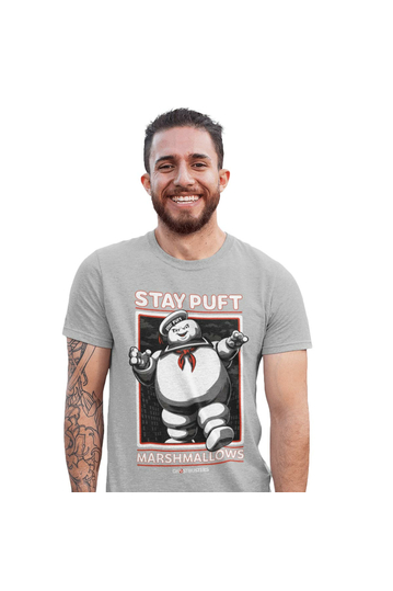 Cotton Division T-shirt Ghostbusters - Stay Puft Grey