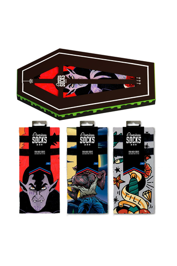 American Socks Coffin Giftbox Mid High Socks