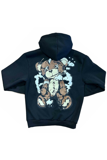 Unisex Hoodie Teddy Bear Black