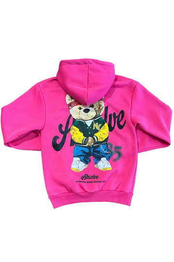 Unisex Hoodie Teddy Bear Absolve Fuchsia