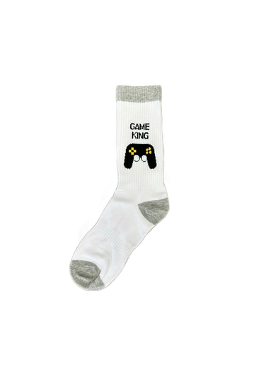 Game King Socks White