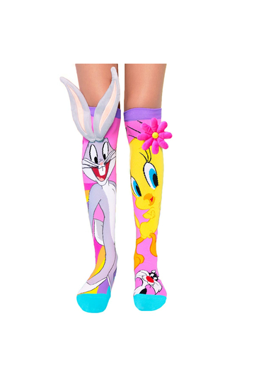 Madmia Tweety & Bugs Bunny High Socks