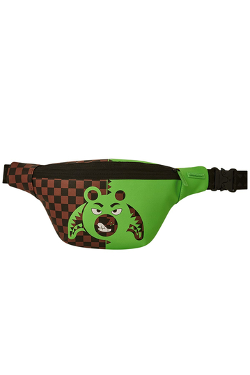 Sprayground Green Money Bear Waist Bag