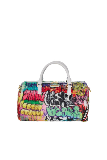 Sprayground Graffiti Faux Fur Mini Duffle