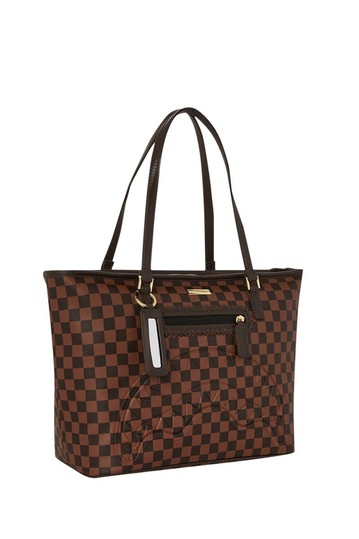 Sprayground Core Embossed Check Tote