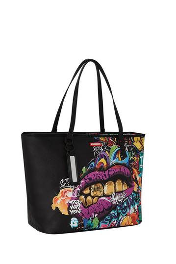 Sprayground Half Graffiti Lips Tote