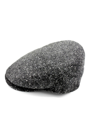 Wool flat cap grey