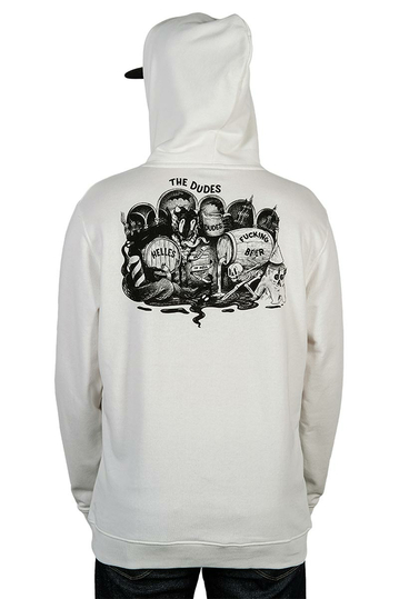 The Dudes Classic Hoodie Helles In Hell Off White