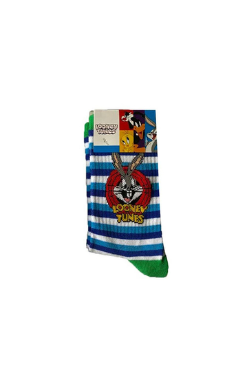 Looney Tunes Socks Blue Stripes