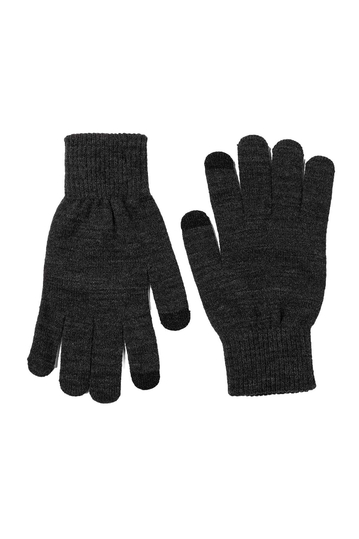 Tiffosi Knitted Touch Screen Gloves Grey