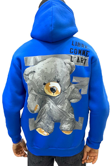 Libre Comme L'Art Hoodie Royal Blue