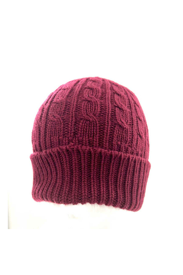 Cuffed Beanie Deep Red