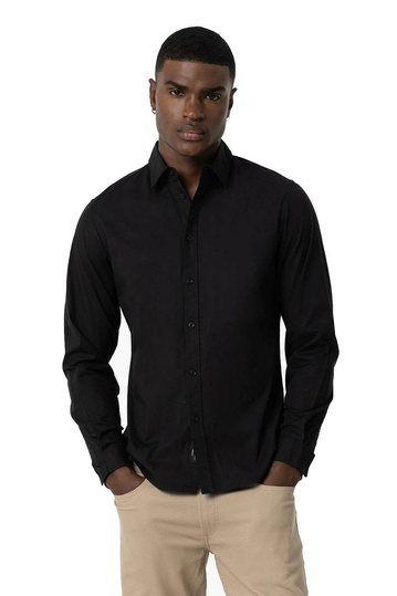 Tiffosi Poplin Shirt Black