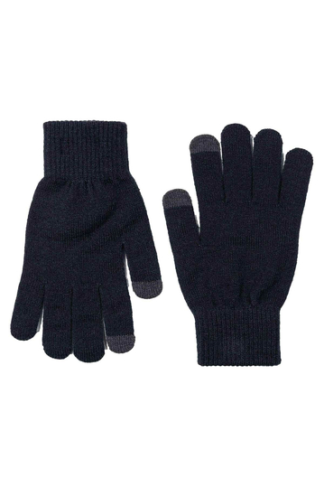 Tiffosi Knitted Touch Screen Gloves Dark Blue