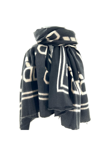 Viscose scarf Black