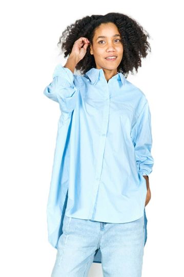 Oversized Shirt Light Blue