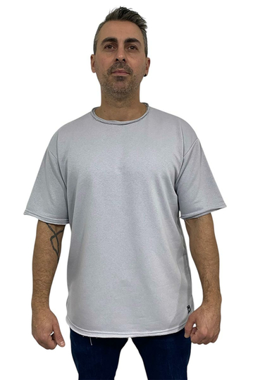 Bigbong Oversize French Terry φούτερ T-shirt Grey