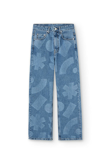 NWHR Laser Print Unisex Jeans