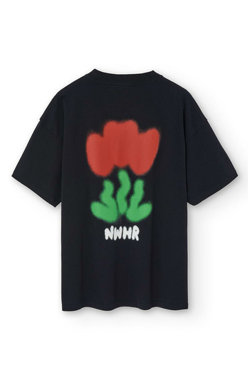 NWHR Organic Cotton T-Shirt Tulip Black