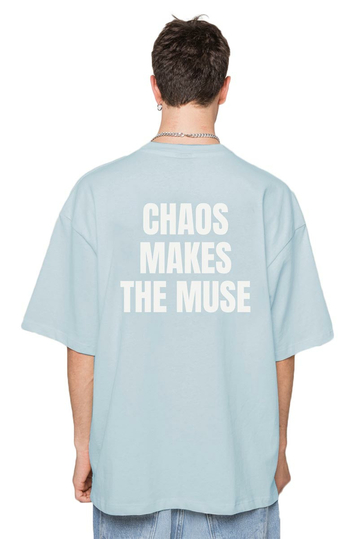 Kaotiko Chaos T-shirt Washed Blue