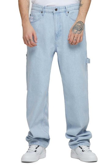 Karl Kani Retro Baggy Workwear Denim Bleached Blue