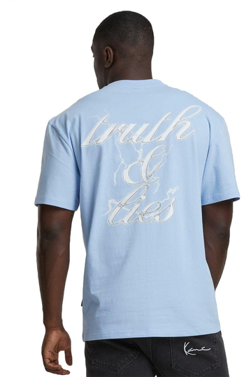 Karl Kani T-Shirt Truth & Lies Light Blue