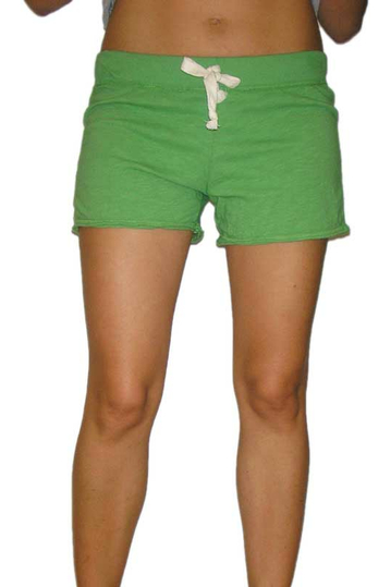 Women's sweat shorts in green