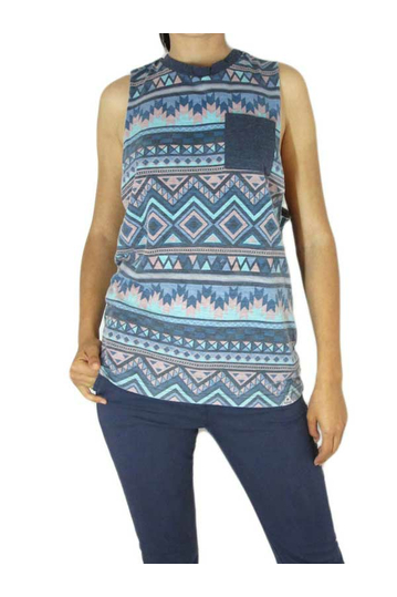 Bellfield women's sleeveless aztec print top Victoria