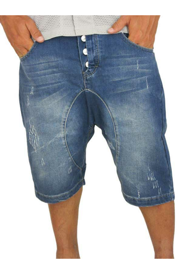 Humor men's Lago denim shorts with abrasions