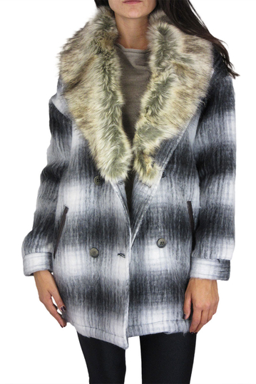 Bellfield women's jacket with fur collar Widnes