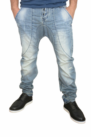 Humor Zanka jeans light blue wash with abrasions