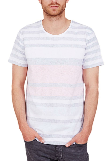 Minimum men's striped t-shirt Bamford tigerlily